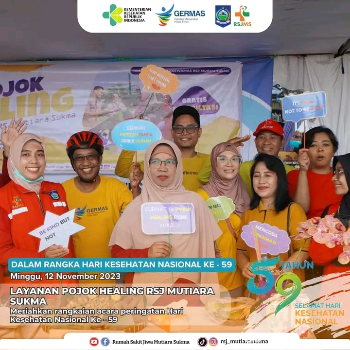 LAYANAN POJOK HEALING RSJ MUTIARA SUKMA DALAM RANGKA HKN-59